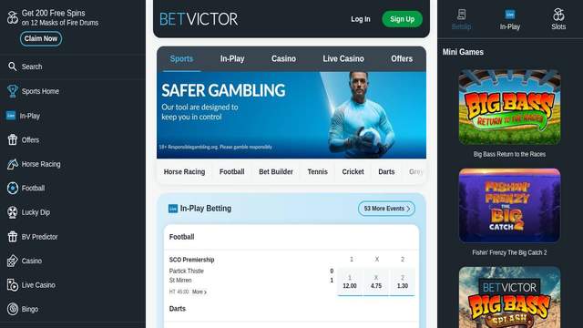 BetVictor casino screenshot